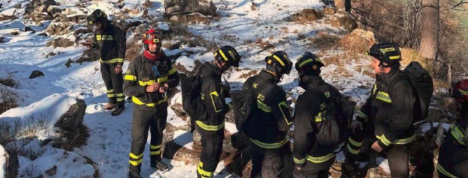Disperso in montagna. Ma è un’esercitazione