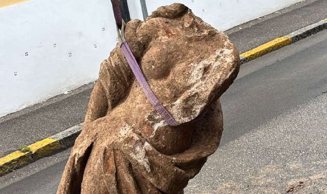 Il reperto estratto dal terreno