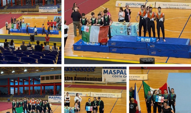 L’Omnia Gym Varese esulta a Gran Canaria