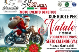 Babbo Natale in moto da Sesto a Lesa