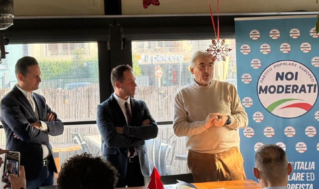 Stefano Negro, Mattia Premazzi e Raffaele Cattaneo al congresso di Malnate