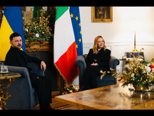P.Chigi, per Meloni e Zelensky va mantenuta la pressione su Mosca