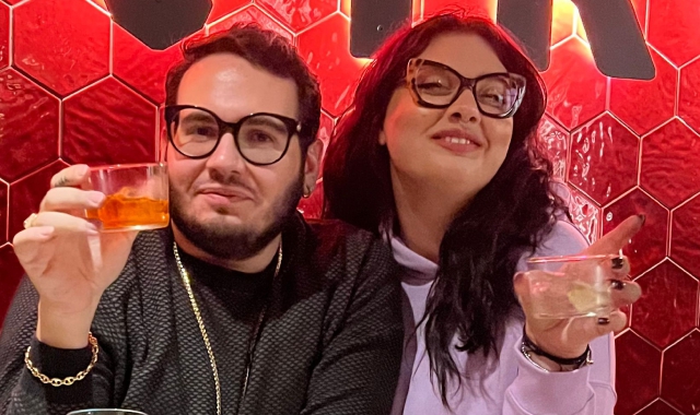 Andrea Bossi con la migliore amica, Serena Nasci