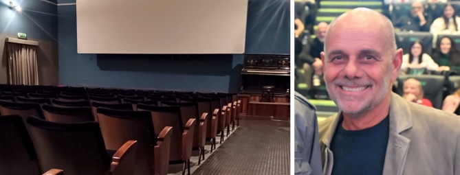 La carezza del regista al piccolo cinema di Grantola