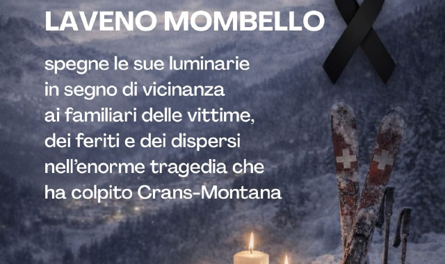 Strage a Crans Montana, Laveno spegne le luci