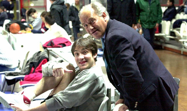 Giancarlo Pigionatti con Gianmarco Pozzecco 