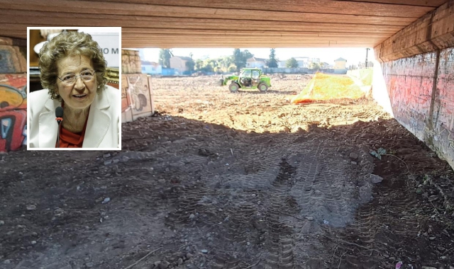 L’area di via del Roccolo ripulita: qui sorgerà il Parco del Futuro. Nel riquadro, Sofia Corradi