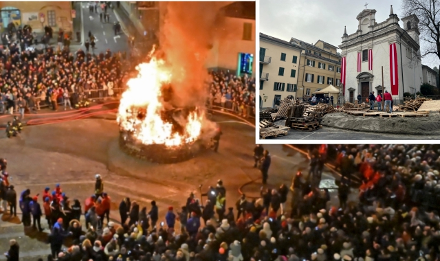 C‘è il Falò della Motta, Prealpina in diretta