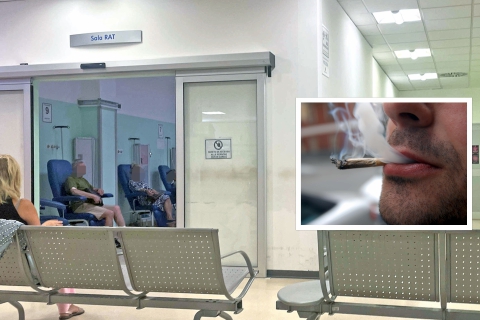 Varese, fuma uno spinello nei bagni dell’ospedale