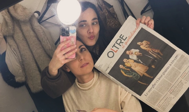 Il selfie pubblicato da Miriam Candurro sul suo profilo Instagram