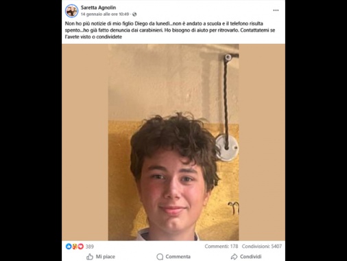 Sindaco, Diego Baroni è stato trovato a Milano