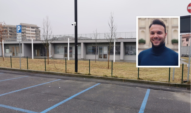 Il centro diurno anziani e nel riquadro Stefano Angei, vice capogruppo della Lega