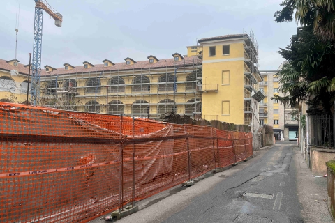 Via Pavesi a Varese: viabilità limitata fino a settembre