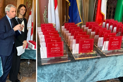 Varese premia 38 attività storiche: «Un valore per la città»