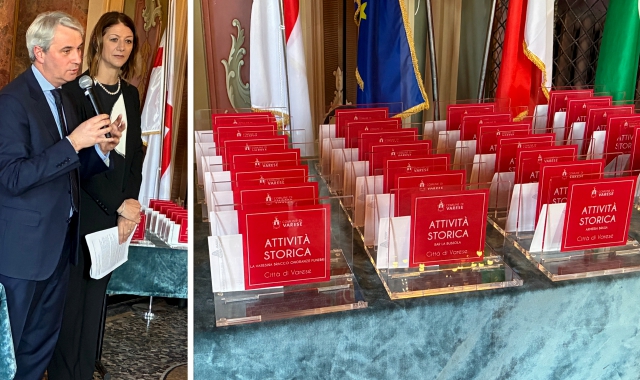 Varese premia 38 attività storiche: «Un valore per la città»