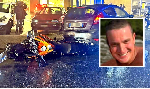 Nelle foto di Angelo Puricelli l’automobile e la motocicletta coinvolte nell’incidente avvenutoa Cunardo nel tardo pomeriggio di mercoledì