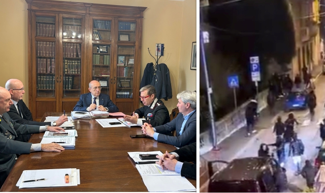 Il prefetto Salvatore Pasquariello durante la riunione del comitato per l’ordine pubblico nella quale sono stati disposti i controlli in via Como