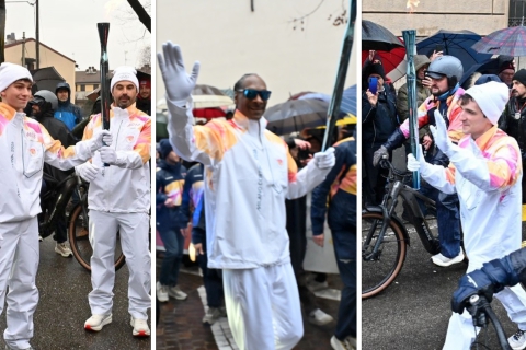 La fiaccola, Snoop Dogg, l’abbraccio della gente