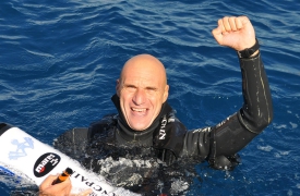 Varese, a lezione di apnea. Con Genoni