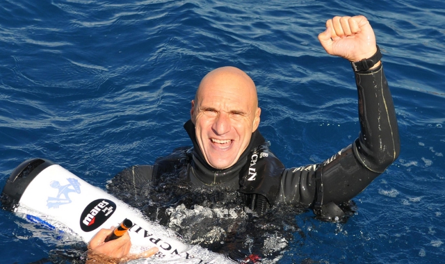 Varese, a lezione di apnea. Con Genoni