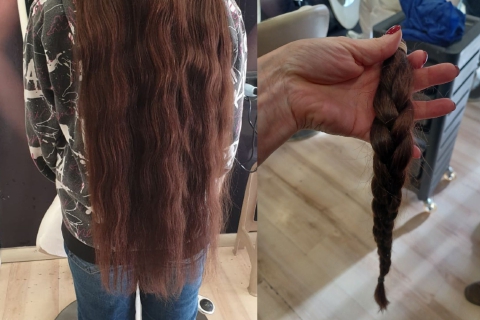 A 8 anni dona la sua treccia in beneficenza