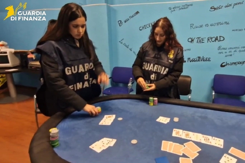 Bisca clandestina nella sede della società sportiva