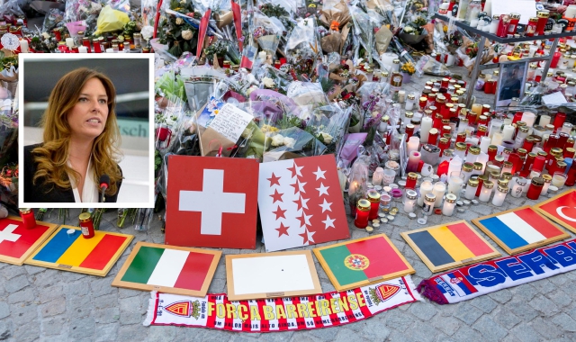 Il cordoglio per la tragedia e nel riquadro l’europarlamentare Isabella Tovaglieri