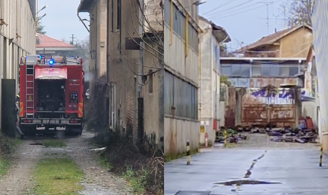 L’intervento dei vigili del fuoco