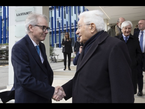 Mattarella a La Stampa a Torino per un breve saluto