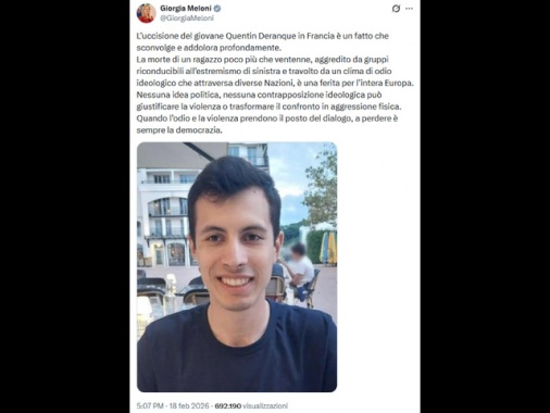 Fonti Chigi, stupore per Macron, da Meloni vicinanza ai francesi