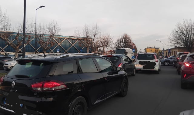 Il traffico bloccato
