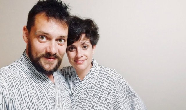 Nicholas Pera con la moglie Roberta