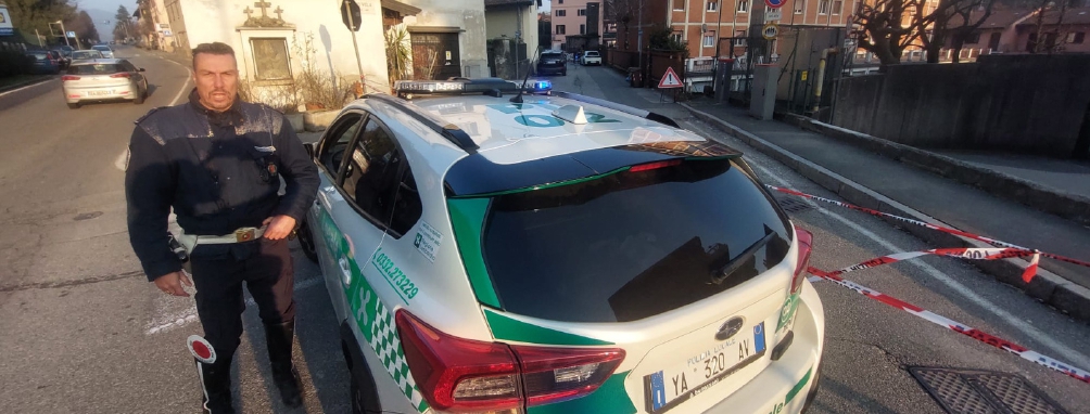 Induno, urta centralina e se ne va: multato