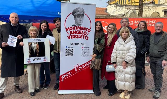Il gazebo nel centro storico del Movimento Angelo Vidoletti