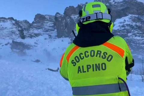 Gallaratese bloccato in un crepaccio