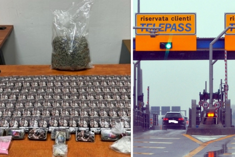 In auto sulla A8 con 16 chili di droga nel bagagliaio: arrestato