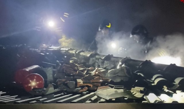 L’intervento dei vigili del fuoco a Casorate Sempione