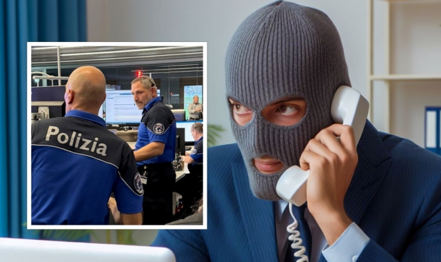 Truffa al telefono e nel riquadro le indagini degli agenti della Polizia cantonale