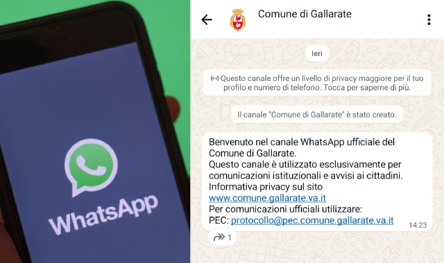 Gli avvisi del Comune ora arrivano su WhatsApp