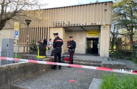 Fiamme all'ufficio postale di Uboldo