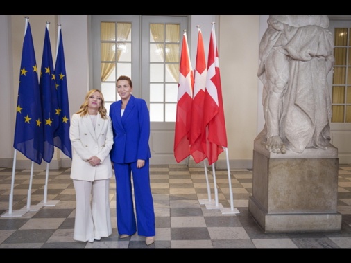 Meloni-Frederiksen a Ue, 'coordinarsi su migranti dal Medio Oriente'