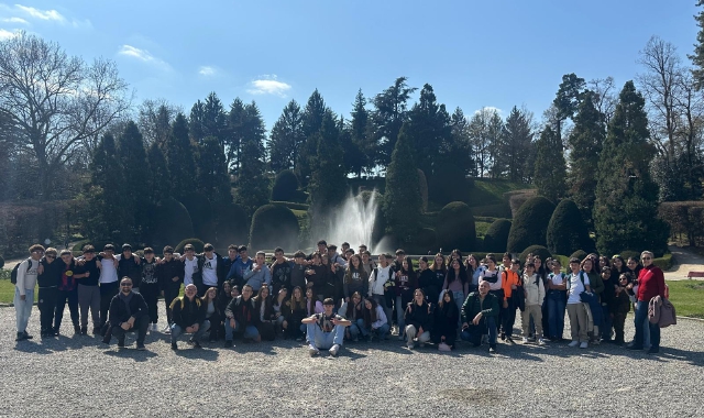 La visita degli studenti di Gallarate a Varese si è conclusa ai Giardini Estensi