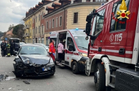 Incidente con auto pirata: soccorse madre e figlia a Gallarate