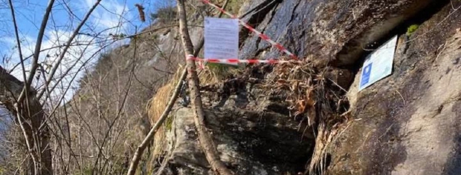 Cadono sassi sulla ferrata: chiusa la “Walserfall”