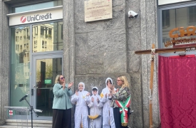 Ecco la targa dedicata a Dario Fo e Franca Rame