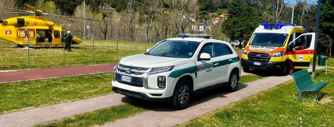 Incidente domestico, donna soccorsa con l’elicottero