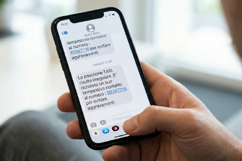 Allarme per sms truffa sulla Tari