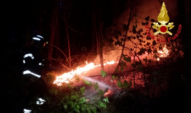 L’intervento dei vigili del fuoco