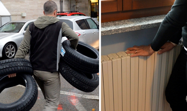 Varese, gomme e caloriferi: si cambia