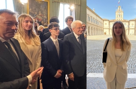 Da Ranco al Quirinale: la 24enne Letizia ricevuta da Mattarella